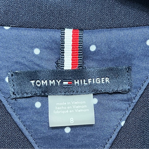 3/20 Tommy Hilfinger Navy & White Button down Classic Blazer with Lining size 8 - Picture 6 of 15